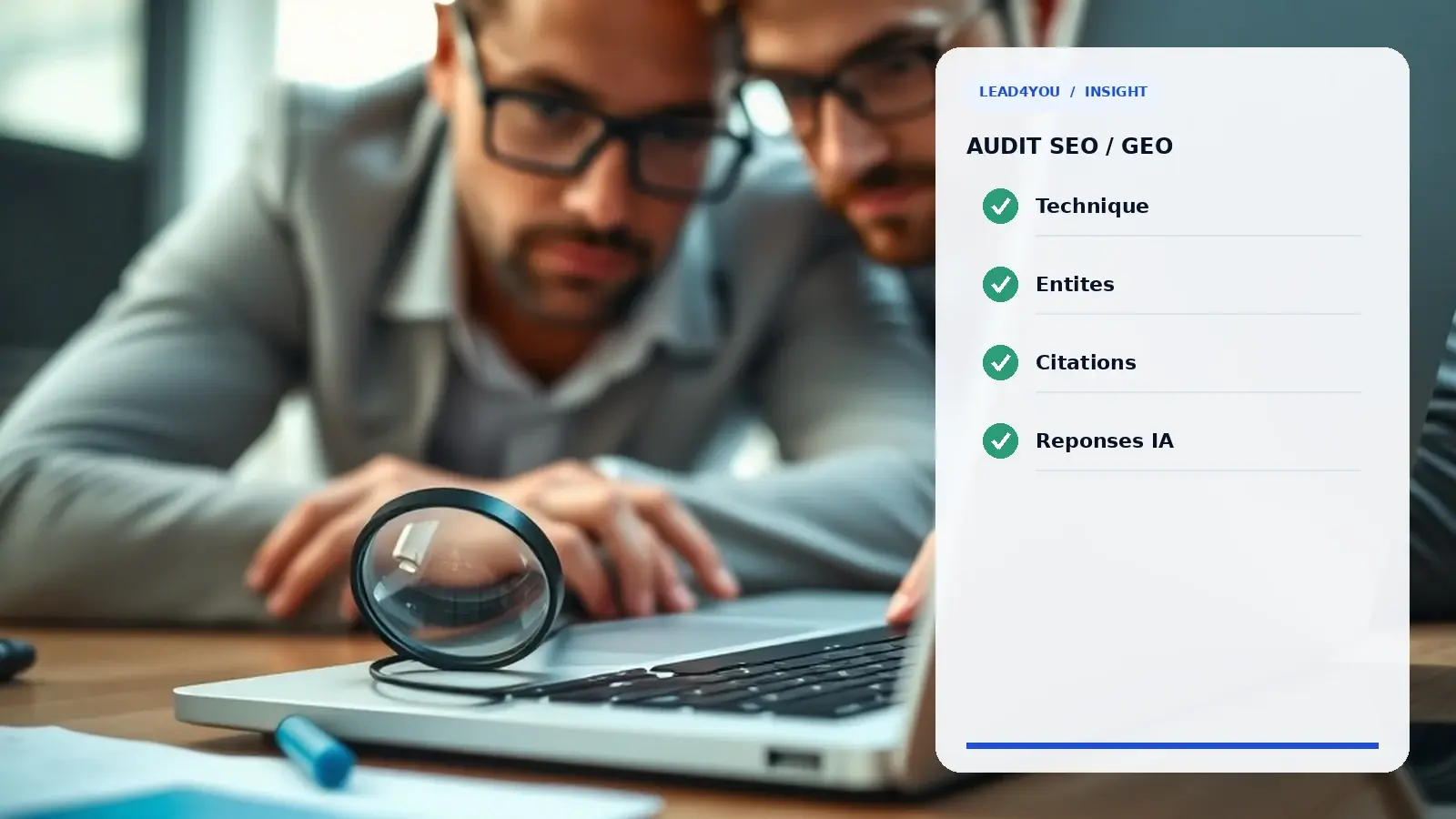 Audit SEO/GEO : checklist complète pour les moteurs IA