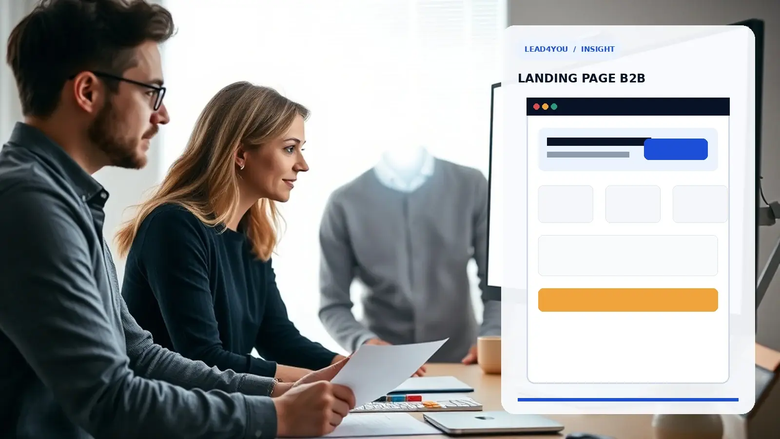Landing page B2B : une structure qui transforme le visiteur en lead