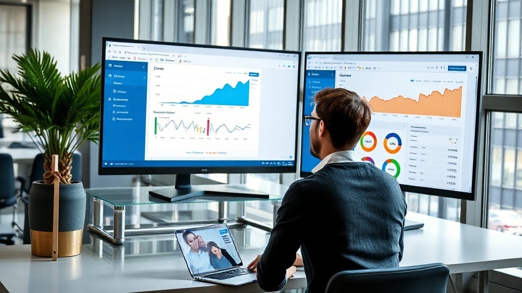 Indexation Bing : suivi technique sur écran d'ordinateur en environnement professionnel