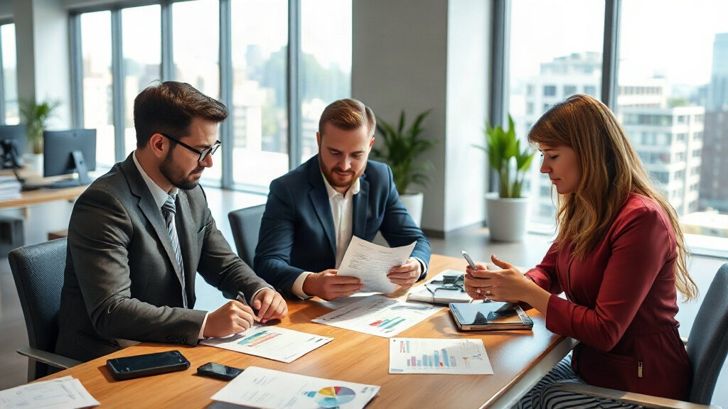 Buyer persona B2B : réunion d'équipe marketing autour de fiches de profils clients