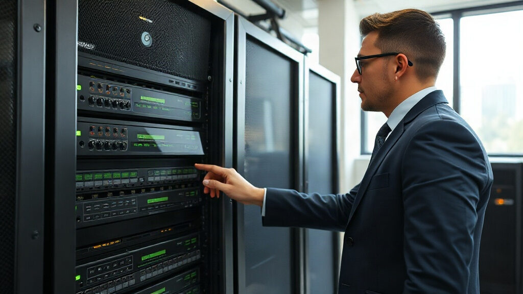 Sauvegarde de données en entreprise, serveur et disques de stockage sécurisés
